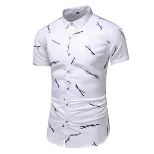 Fashion Style Design Short Sleeve Casual Shirt Men Summer Clothing