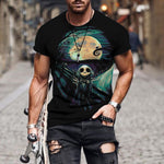 Black Soul Street Men T-shirt Ghost Claw Summer Short Sleeve 3D Printing Fashion Loose Top