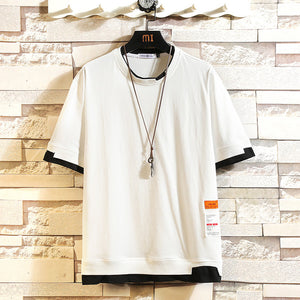 Short Sleeve T Shirt Men Summer Loose Tshirt Top Tees Fashion Clothes Plus  O NECK