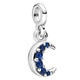 Pandora charm Blue astronaut Charm Bracelet Necklace Women Jewelry 925 Sterling Silver