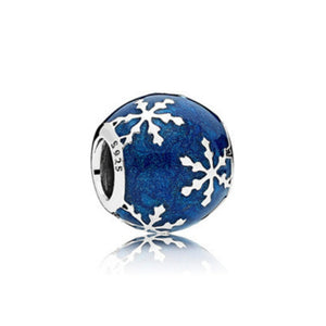 Pandora charm Blue astronaut Charm Bracelet Necklace Women Jewelry 925 Sterling Silver