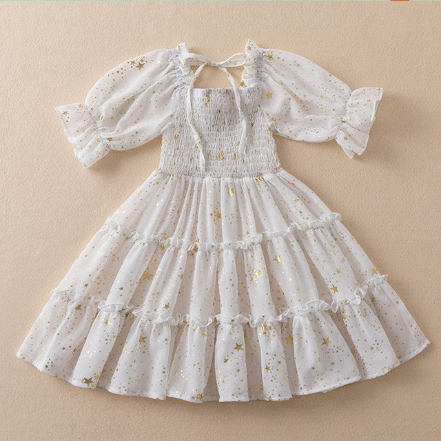 Girls Summer Dresses For Kids Sling Lace Birthday Clothes