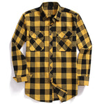 2022 New Men Casual Plaid Flannel Shirt Long-Sleeved