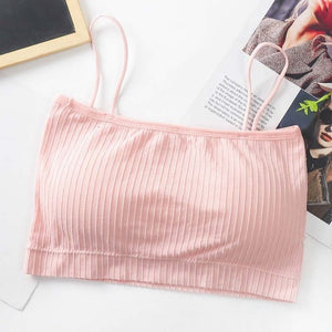 Summer Women Sling Tube Top Sexy Bra Top Breathable Chest Pad Wearing