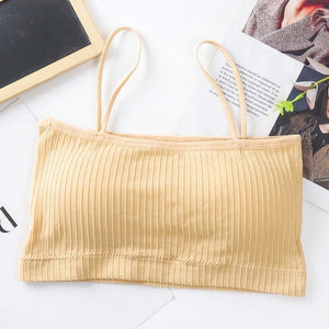 Summer Women Sling Tube Top Sexy Bra Top Breathable Chest Pad Wearing