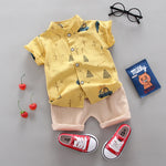 Baby Boys Girls Clothes Clothing Sets Kids Children Boy T-shirts + Pants Suits Summer Toddler