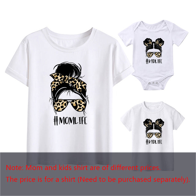 Mother Kids Fashion Baby Girl Clothes Mom Life Mother And Daughter Matching T Shirt Short Sleeve