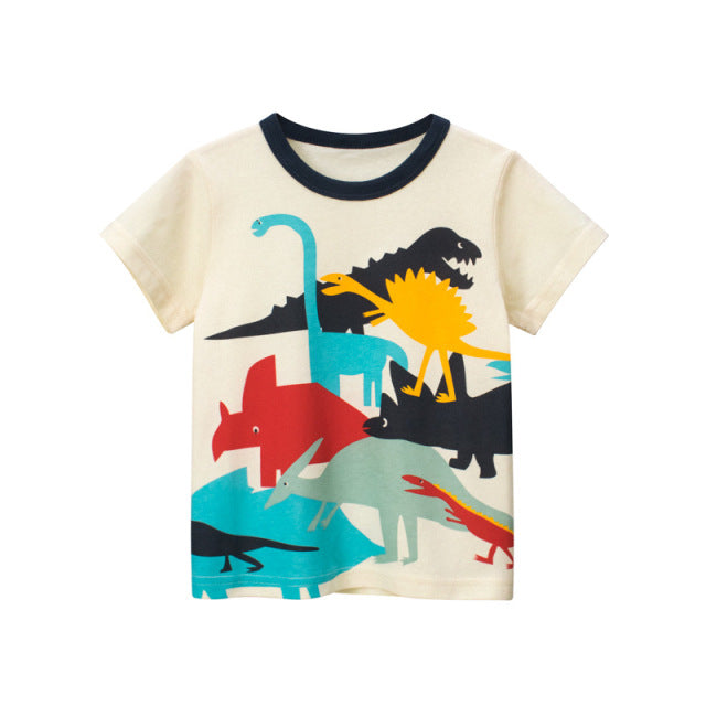 T-Shirt Children for Boys  And Girls Kids Shirts Child Baby Toddler Cotton Cartoon Tee Tops