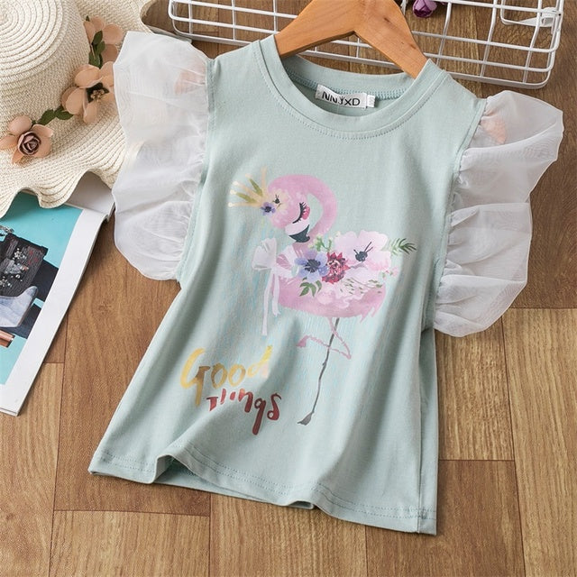 Children Clothing for Sweatshirt girls Sweatsuit Summer T-Shirts Causal Clothes T-shirt for Girls