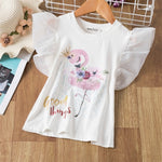 Children Clothing for Sweatshirt girls Sweatsuit Summer T-Shirts Causal Clothes T-shirt for Girls