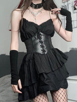 Black Sexy Women Corset Top Female Gothic Clothing Underbust Waist Sexy Bustier Body Slimming