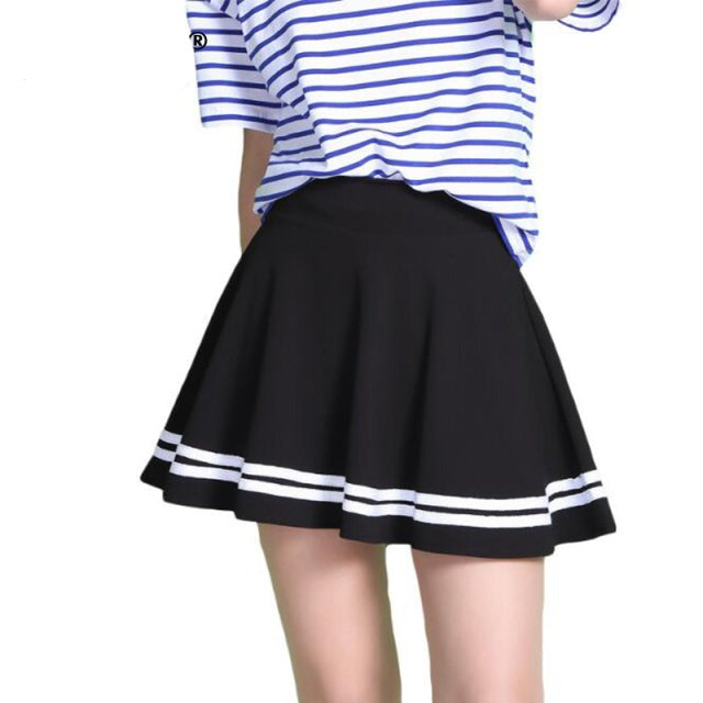 Summer Women Skirt Elastic Faldas Ladies Mini Skirts Sexy Girl Mini Short Skirts Saia Feminina