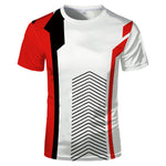 New summer men pattern T-shirt short-sleeved fashion trend round neck tops