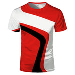 New summer men pattern T-shirt short-sleeved fashion trend round neck tops