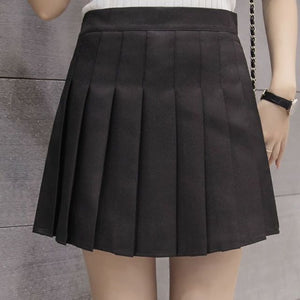 Women Skirt Shorts High Waist A-line Student Plaid Pleated Skirts for Women Clothes