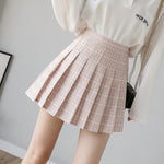 Women Skirt Shorts High Waist A-line Student Plaid Pleated Skirts for Women Clothes