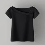 Women Streetshirt Short sleeve womensclothing Black white T-shirts for girls summer Woman clothes