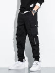 Summer Multi-Pockets Cargo Pants Men Streetwear  Male Casual Cotton Trousers