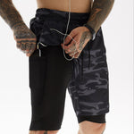 Camo Running Shorts Men  GYM Sport Shorts Fitness Jogging Workout Shorts Men Sports Short Pants