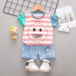 Baby Boys Girls Clothes Clothing Sets Kids Children Boy T-shirts + Pants Suits Summer Toddler