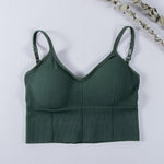 Women Tank Crop Top Seamless Underwear Crop Top Female U Back Short Tops Women Sexy Camisole