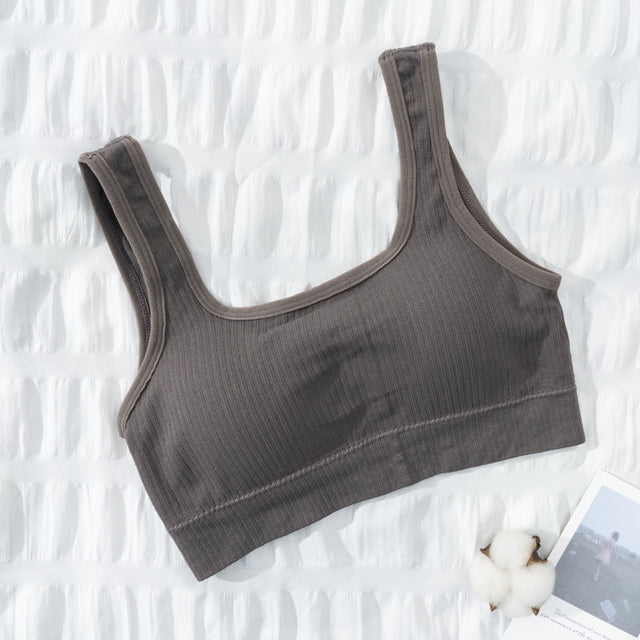 Women Tank Crop Top Seamless Underwear Crop Top Female U Back Short Tops Women Sexy Camisole