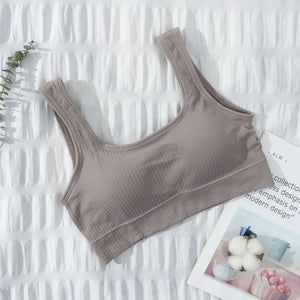 Women Tank Crop Top Seamless Underwear Crop Top Female U Back Short Tops Women Sexy Camisole