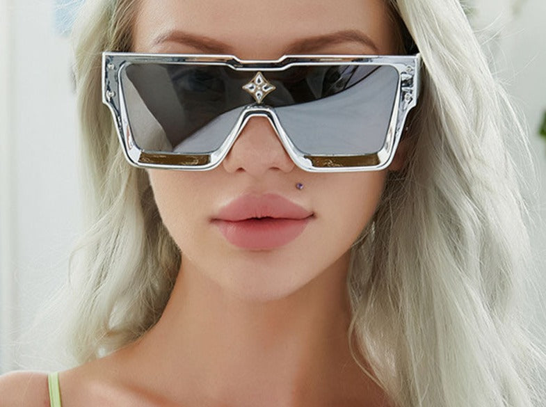 Luxury Crystal Oversized Women Sunglasses Trending Men Shades UV400