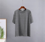 Loose Solid Tees Cotton T Shirt