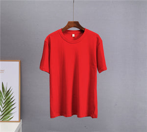 Loose Solid Tees Cotton T Shirt