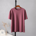 Loose Solid Tees Cotton T Shirt