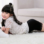 Children Summer Shorts Girls Lace Safety Pants  Leggings Baby Clothes