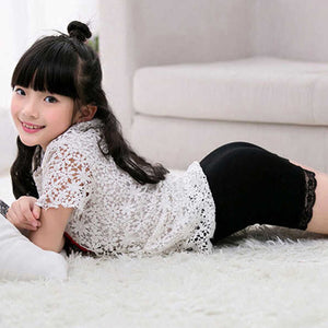 Children Summer Shorts Girls Lace Safety Pants  Leggings Baby Clothes