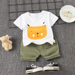 Baby Boys Girls Clothes Clothing Sets Kids Children Boy T-shirts + Pants Suits Summer Toddler