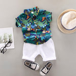 Baby Boys Girls Clothes Clothing Sets Kids Children Boy T-shirts + Pants Suits Summer Toddler