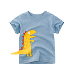 Summer Children 3D Cartoon T-shirt for Boy Animal Printing Dinosaur Shark Boys T Shirt Girls Tops Tees