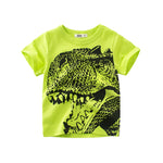 Summer Children 3D Cartoon T-shirt for Boy Animal Printing Dinosaur Shark Boys T Shirt Girls Tops Tees