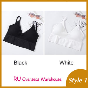 Women Tank Crop Top Seamless Underwear Female Crop Tops Sexy Padded Camisole