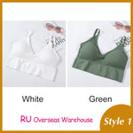 Women Tank Crop Top Seamless Underwear Female Crop Tops Sexy Padded Camisole