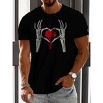 Black Soul Street Men T-shirt Ghost Claw Summer Short Sleeve 3D Printing Fashion Loose Top