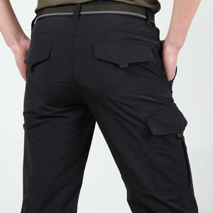 Men Lightweight Tactical Pants Summer Casual  Long Trousers Male Cargo Pants