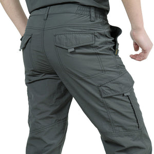 Men Lightweight Tactical Pants Summer Casual  Long Trousers Male Cargo Pants