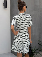 Black Dress Polka-dot Women Summer Sundresses Casual White Loose Fit Clothes