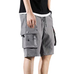 Men Pants Hip Hop Pants New Male Trousers Men Solid Multi-pocket Cargo Pants Skinny Fit Sweatpants