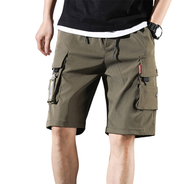 Men Pants Hip Hop Pants New Male Trousers Men Solid Multi-pocket Cargo Pants Skinny Fit Sweatpants