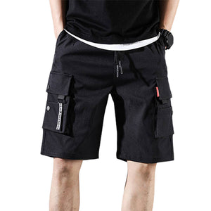 Men Pants Hip Hop Pants New Male Trousers Men Solid Multi-pocket Cargo Pants Skinny Fit Sweatpants