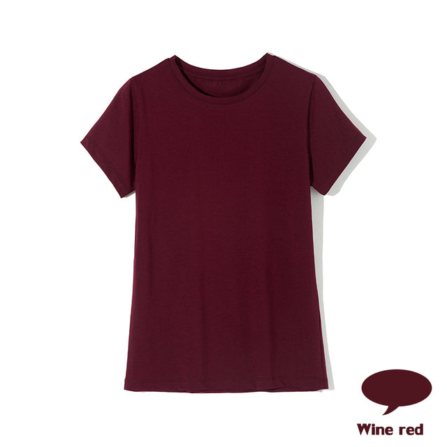 Plain T Shirt Women Cotton T-shirts Female Casual Tops Short Sleeve T-shirt Women