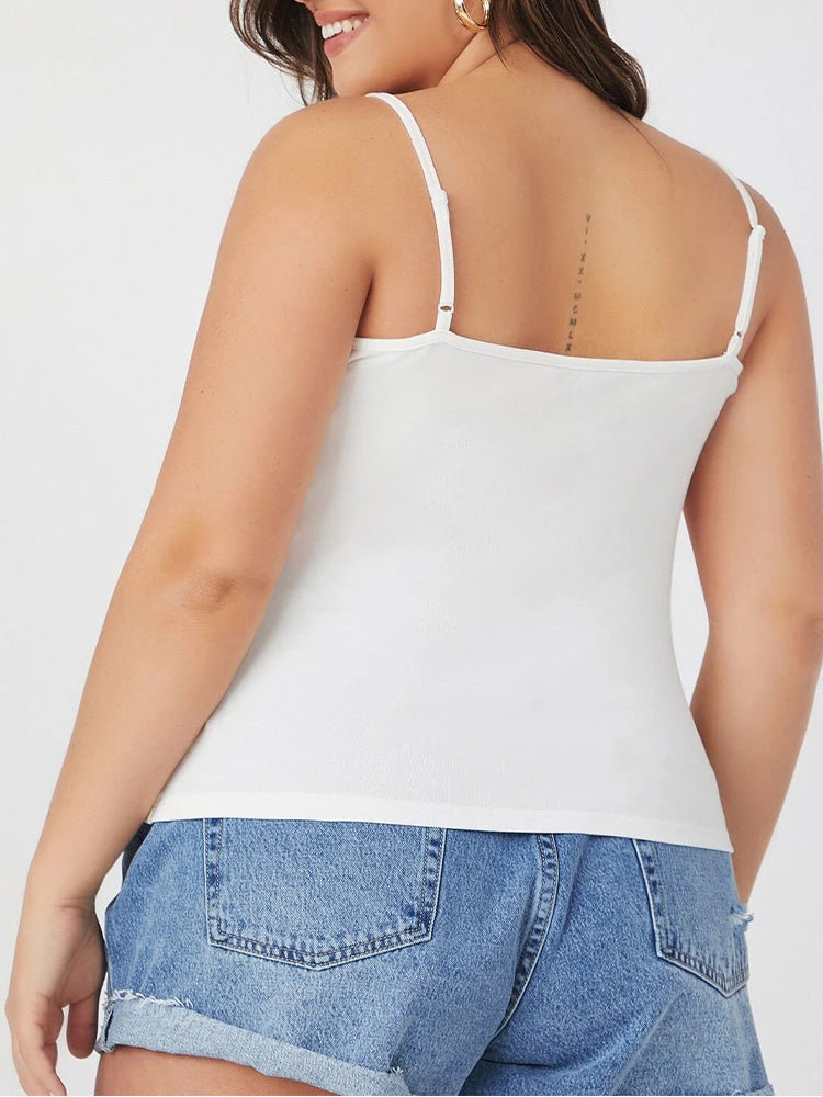 Tank Top Women Plus Size Solid Basic Backlesstn0;opu Sexy Aesthetic Crop Top Summer Fashiono|