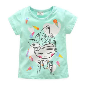 Boys Dinosaur T-shirts Cartoon Printed Girls Tees Children Tops Short-sleeve Clothes for Summer Kids Outfits