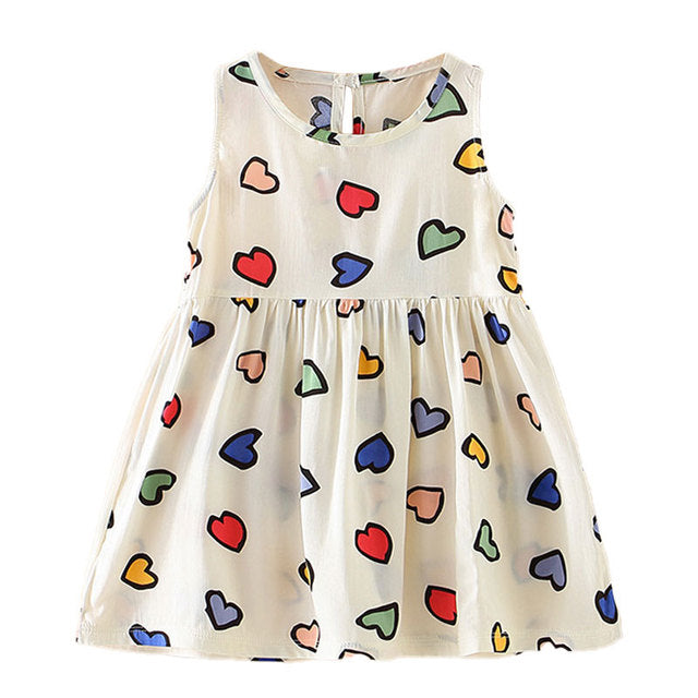 Baby Girls Dress Clothes Kids Sleeveless Princess Dress Gown Wedding Birthday Party Dresses